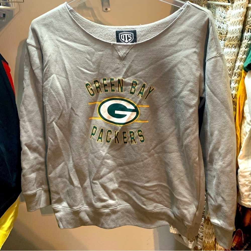 🏈Green Bay Packers🏈 scoop neck fleece sweater - like new - Picture 1 of 8